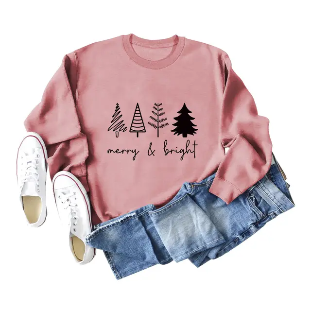 Printing Casual Women's Round Neck Loose Sweatshirt Shirt Rose Gold Black - Shop at LoveMi