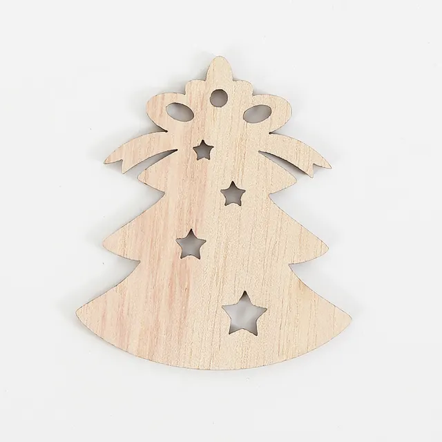 Christmas Party Decorative Creative Hollow Pumpkin Pendant Wooden Craftwork Snowflake 3 - Shop at LoveMi