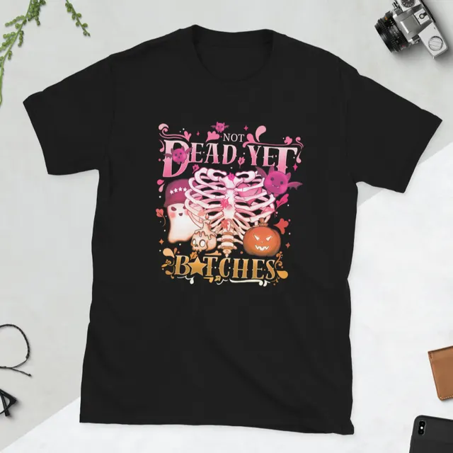 European And American Digital Printing Casual Round Neck Short Sleeves T shirt Black1 - Shop at LoveMi