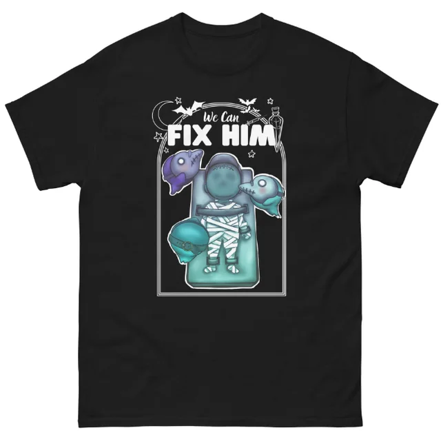 European And American Frankenstein Jim Classic T shirt Black - Shop at LoveMi