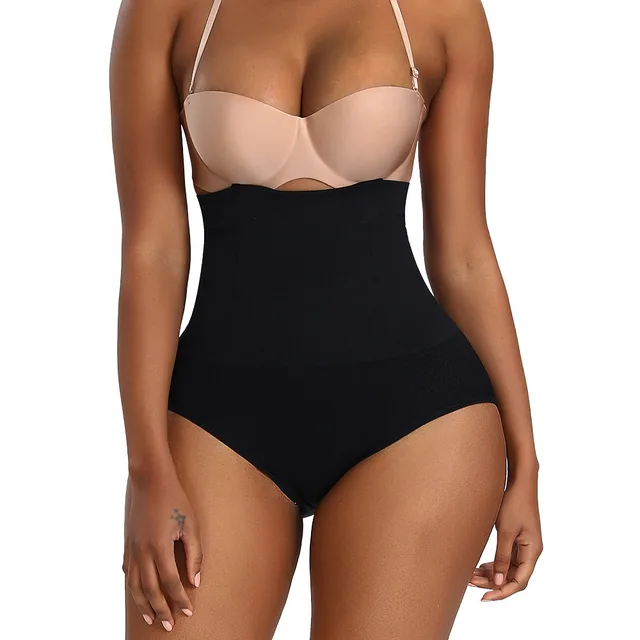 Women's Fashion Temperament High Waist Belly Contracting Slimming Pants Black - Shop at LoveMi