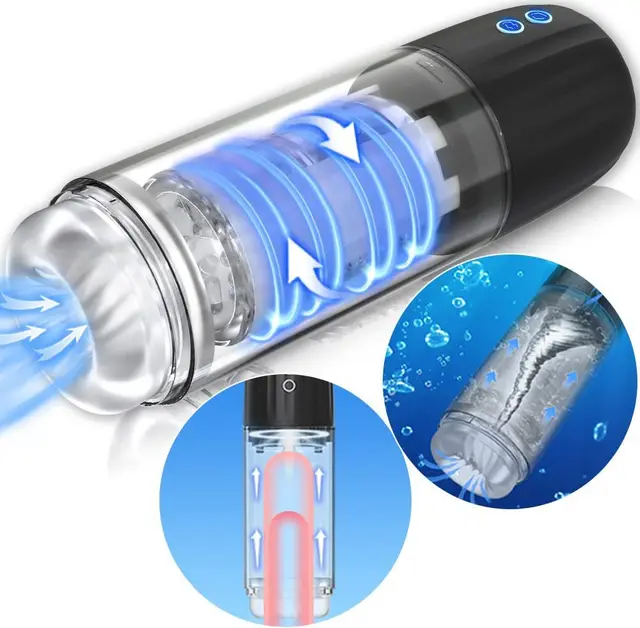 Airplane Bottle Automatic Electric Telescopic Rotation Black - Shop at LoveMi