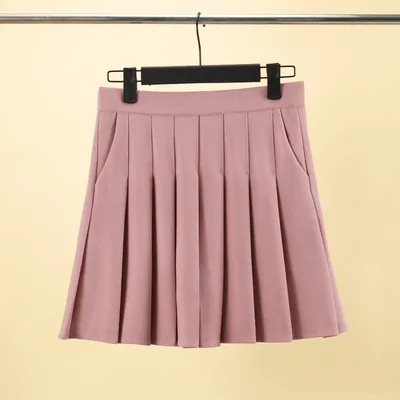 Casual Women's Clothing Slimming High Elastic Waist Anti exposure Short Culottes Pink - Shop at LoveMi