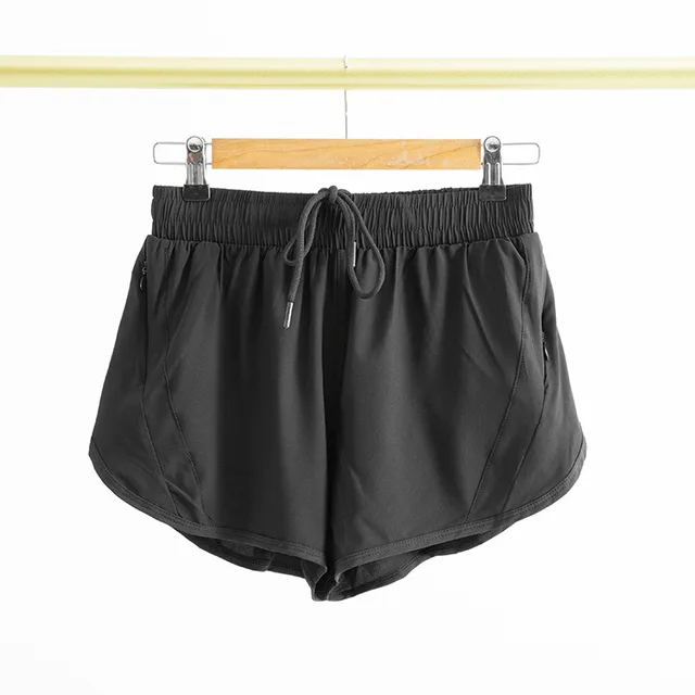Yoga Sports Pants Fake Two piece Mesh Fake Two Pieces Black - Shop at LoveMi