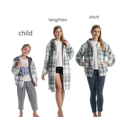 Women's Unisex Wear Hooded Drawstring Sweatshirt Printed Imitation Rabbit Fur Plaid Xl - Shop at LoveMi