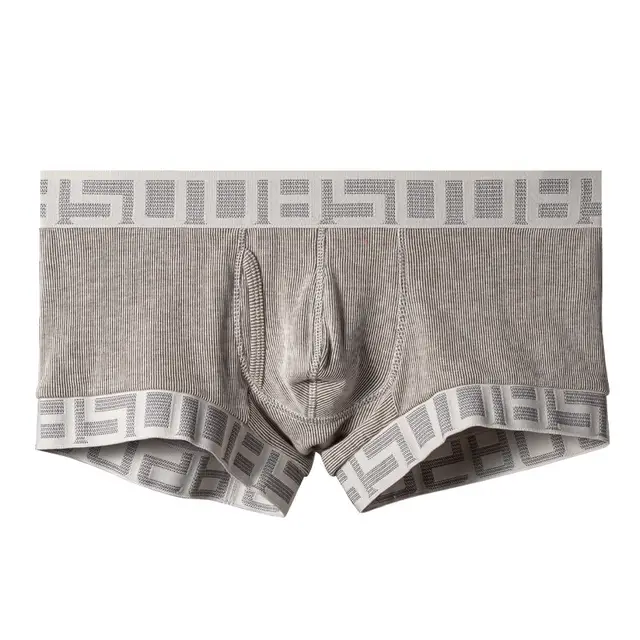85BS Underwear Men's Boxers Cotton Sexy Low Waist Gray - Shop at LoveMi