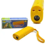 Boxed Battery-free Ultrasonic Dog Dispeller Dog Trainer Barking Dog Flashlight - Yellow Battery Color Box