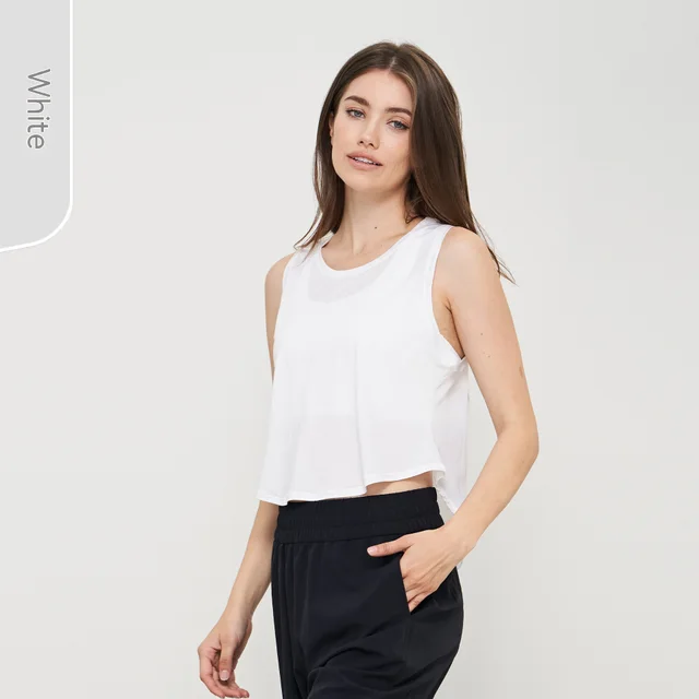Fine Mesh Short sleeved T shirt Women's Split Back Sleeveless Cuff Smock Top White - Shop at LoveMi