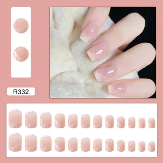 Wearable Mesh Oblique French Style Gentle Bare Color Nail Stick