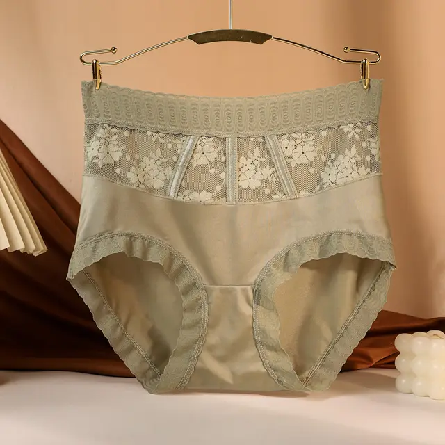 High Waist Lace Women's Panties Summer Fruit Green - Shop at LoveMi