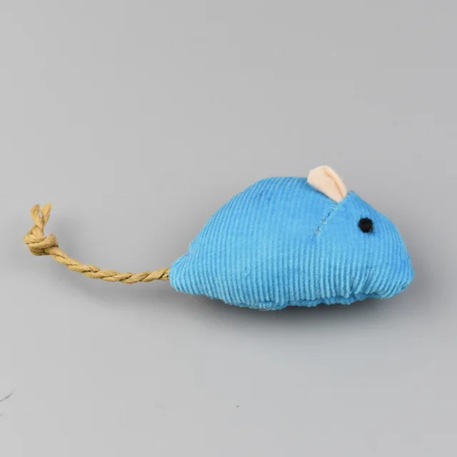 Herbal Plush Mouse Cat Teaser Toy Blue - Shop at LoveMi