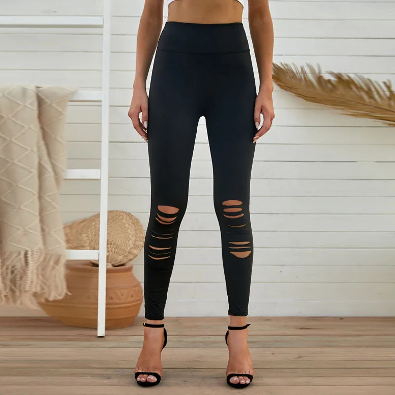 Women's Solid Color Casual Yoga Pants Lc76434 Black - Shop at LoveMi
