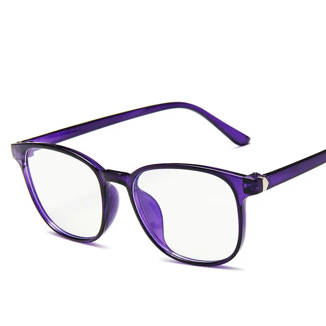 Anti blue light flat glasses Purple - Shop at LoveMi