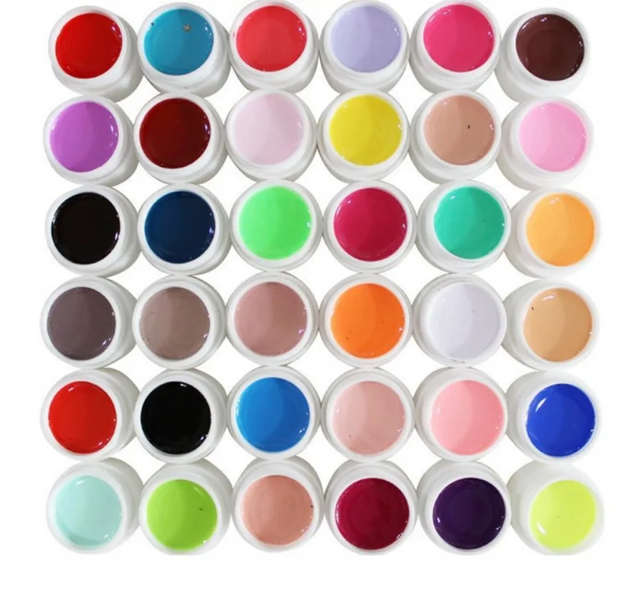 Solid color phototherapy color glue UV nail polish - 36 Colors Solid Color