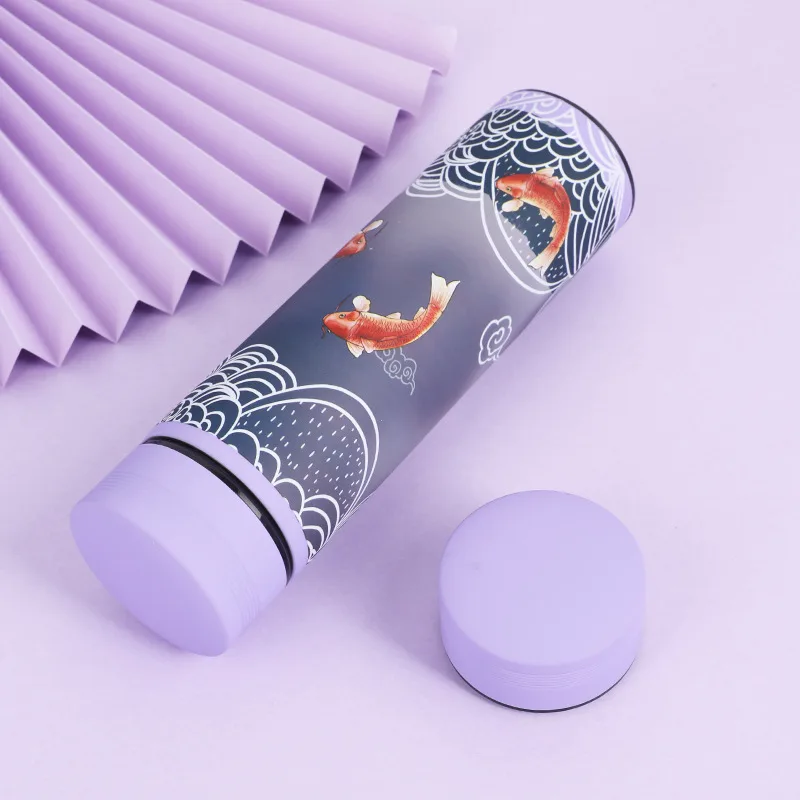 Guochao Smart Cover Vacuum Cup Purple - Shop at LoveMi