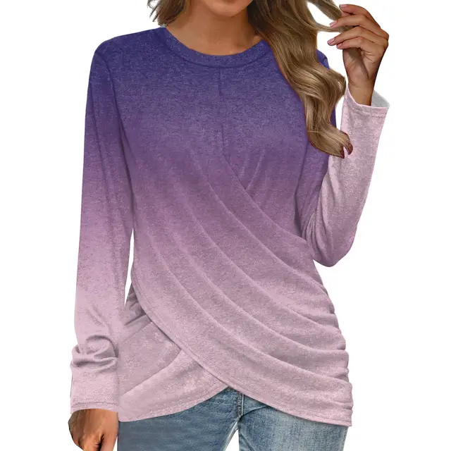 Women's T shirt Casual Round Neck Cross Xbcx012 - Shop at LoveMi