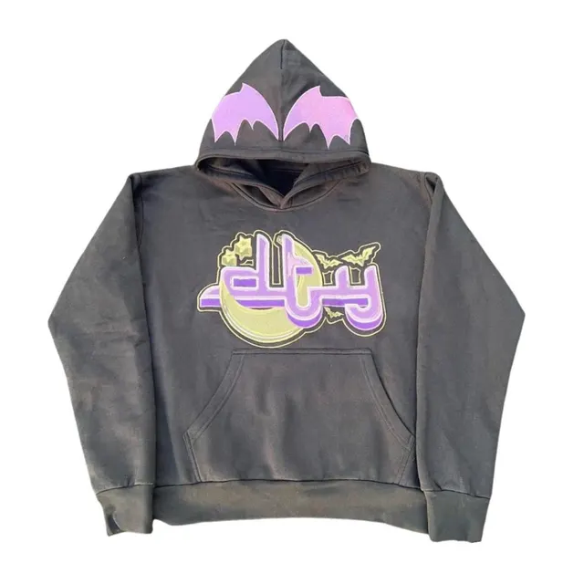 Women's Street Printing Pullover Black - Shop at LoveMi