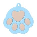 Silicone Dog's Paw Modeling Pet Can Lid - Light Blue Pink
