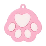 Silicone Dog's Paw Modeling Pet Can Lid - Pink White