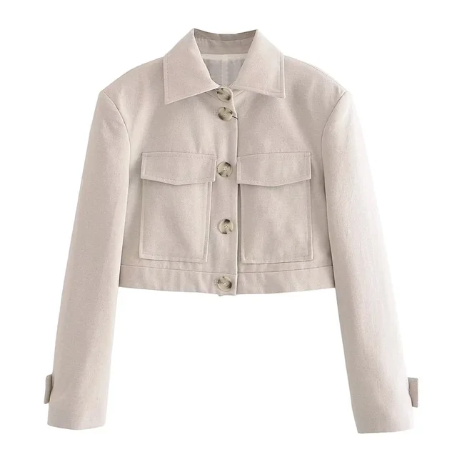 Spring Vacation Style Short Women's Suit Jacket Straight leg Pants Suit - Shop at LoveMi