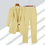 Yellow Outfit Top Pants