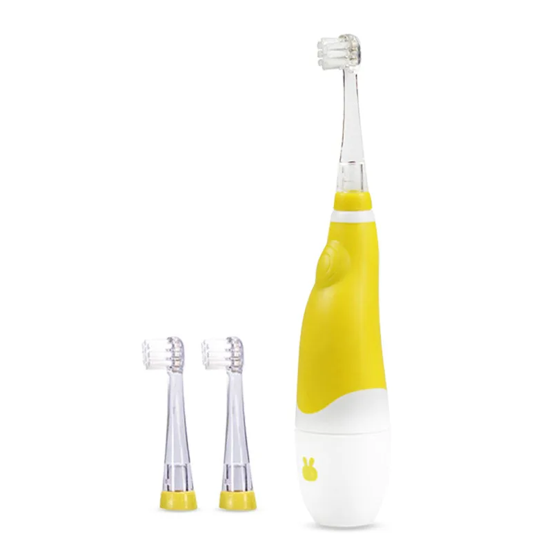 Children's Electric Soft Fur Gingival Protection Acoustic Vibration Toothbrush Yellow - Shop at LoveMi