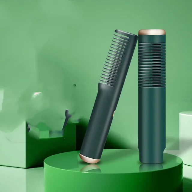 Straight Comb Anion Hairdressing Dual use Olive Green - Shop at LoveMi