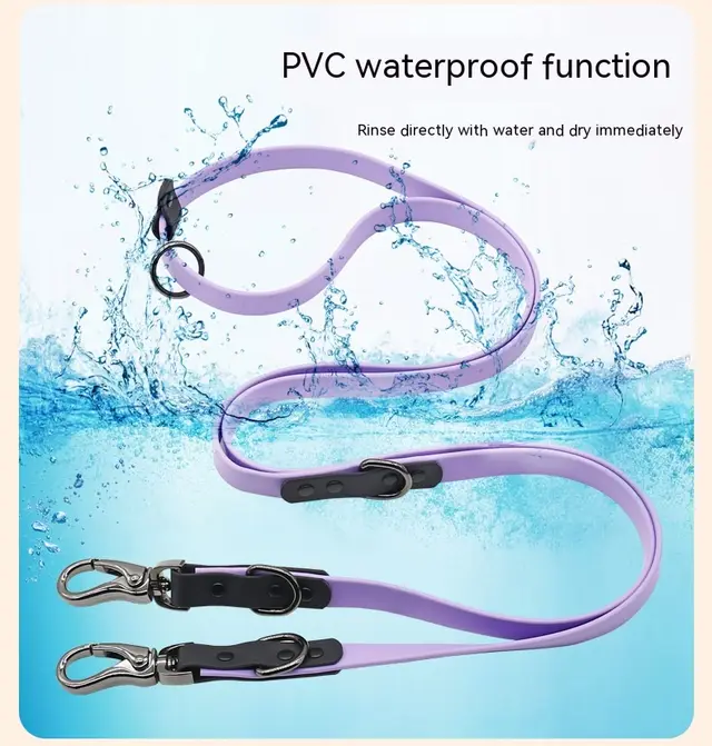 PVC Multifunctional Running Pet Hand Holding Rope Light Purple - Shop at LoveMi
