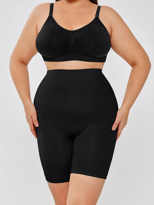 High Waisted Body Shaper Shorts Black - Shop at LoveMi