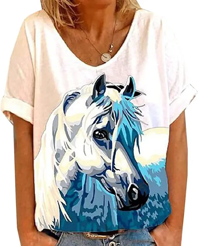 Women's Loose Round Neck T shirt Fluorescent Green - Shop at LoveMi
