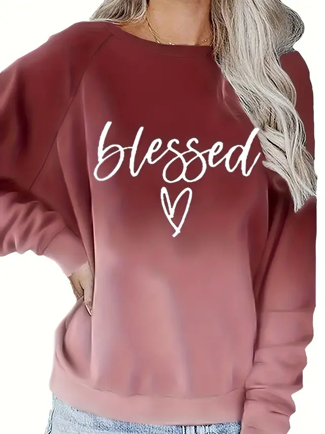 Women's Fashion Letter Print Sweatshirt Style2 - Shop at LoveMi