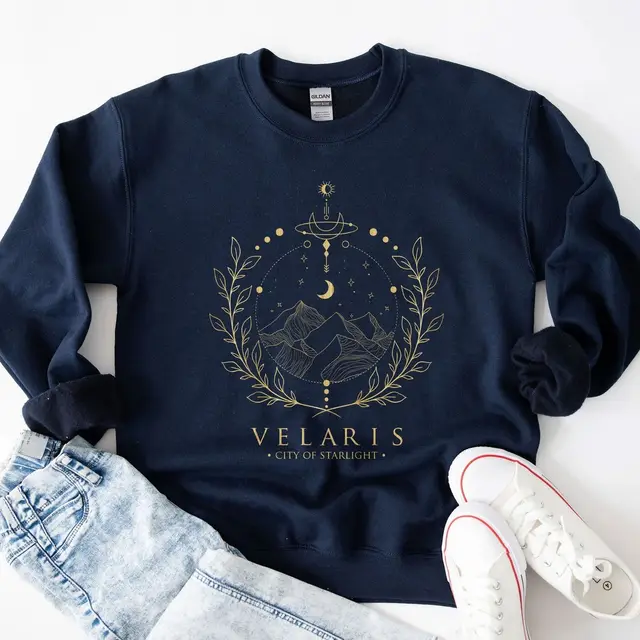 European And American Letters Graphic Print Crew Neck Pullover Navy Blue - Shop at LoveMi