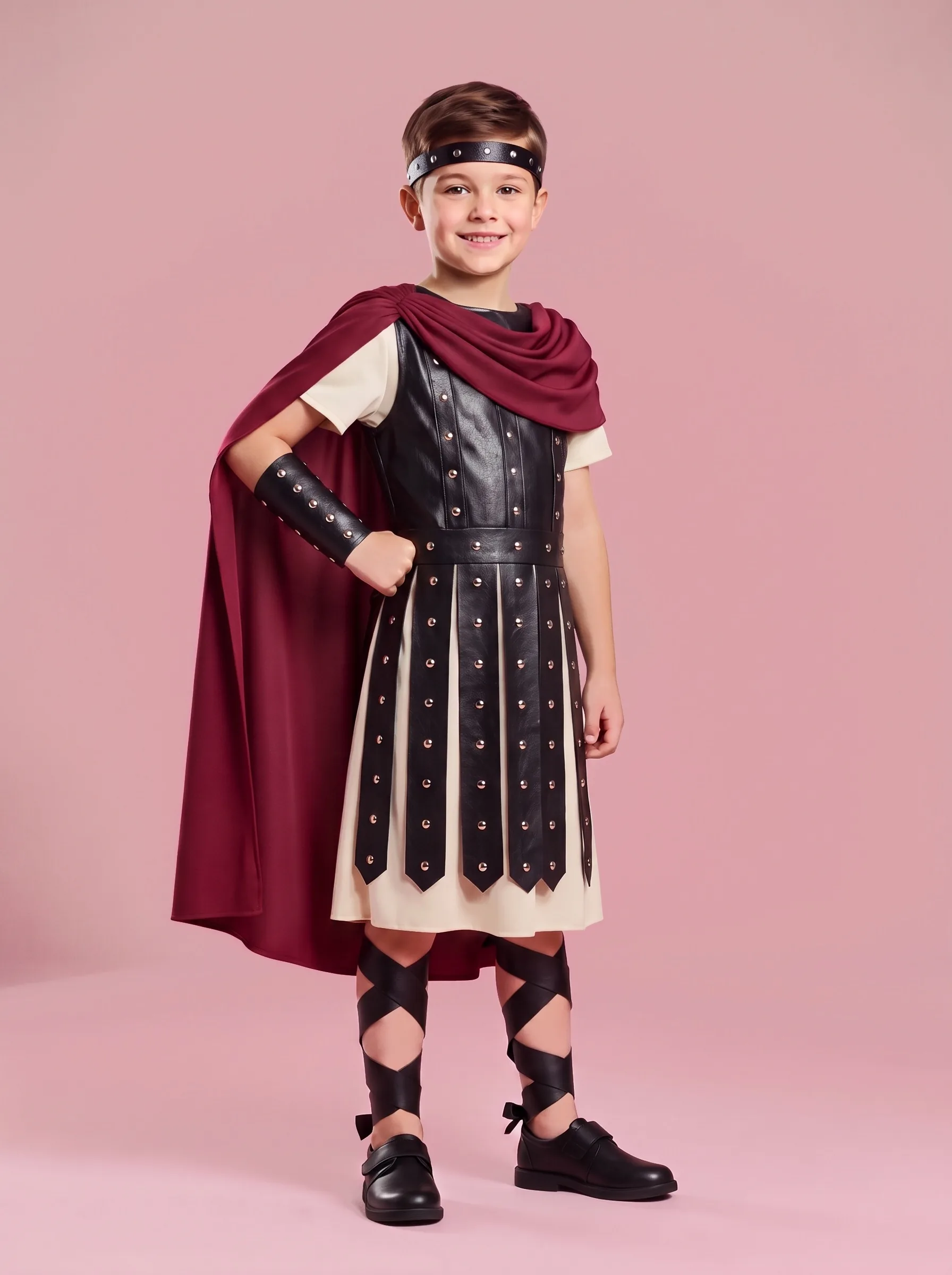Halloween Costume Roman Gladiator Cosplay Performance Wear - 82313 Boys-L