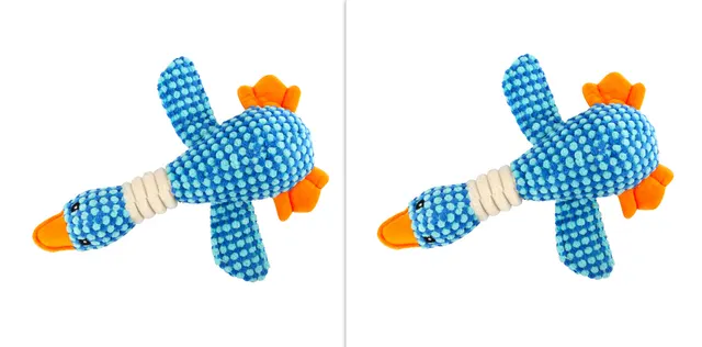 Pet Sound Dog Molar Teeth Cleaning Bite resistant Plush Toy Blue 2Pcs - Shop at LoveMi