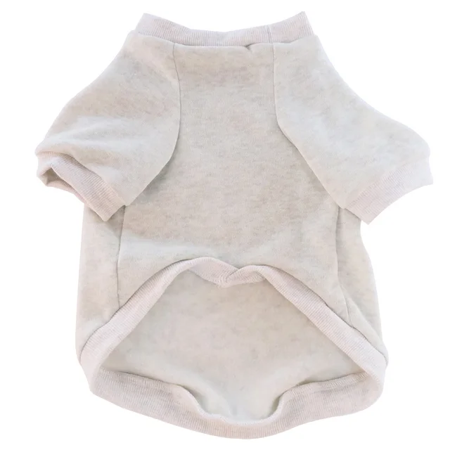 Pet Clothes Fleece lined Thickened Solid Color Hoodie Gray - Shop at LoveMi