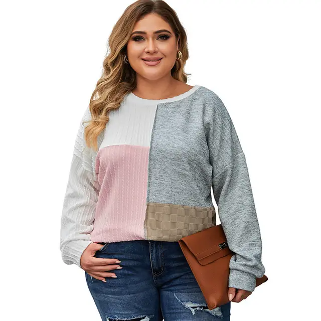 Clothes Autumn Leopard Print Contrast Color Printed Casual Style Simple Pullover Color - Shop at LoveMi