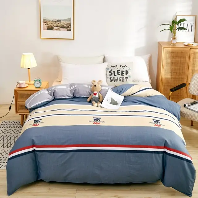 Cotton Single And Double Student Dormitory Three Piece Quilt Cover Simple Trend - Shop at LoveMi