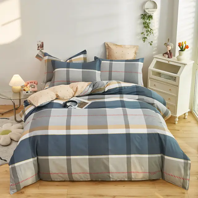 Cotton Single And Double Student Dormitory Three Piece Quilt Cover Mystic Rock - Shop at LoveMi