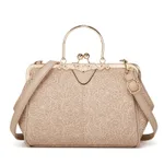 Crossbody Bag Women's Lace Large Capacity Handbag - Khaki