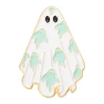 Halloween Cartoon Funny Ghost Pumpkin Metal Cute Skull Brooch - Ghost E Style