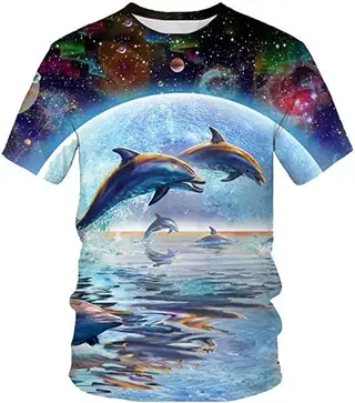 Digital Printed Ocean Short Sleeves - Rgc231213N