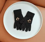 Smiley Gloves Black