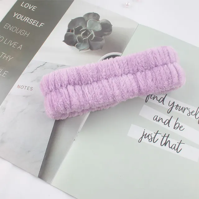 Simple Washing Face Hair Band Apply A Facial Mask Dedicated Hair Band Light Purple - Shop at LoveMi