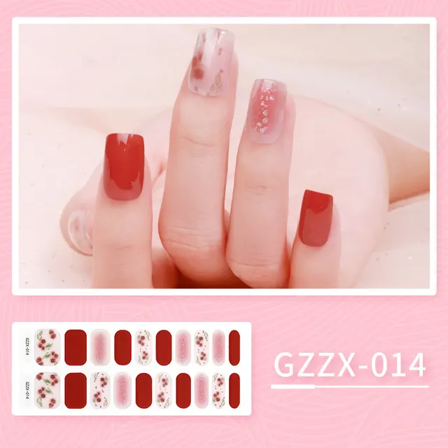 Korean Gel Nail Sticker Waterproof Icy Butterfly Bronzing UV Phototherapy Light Nail Sticker Nail Sticker - Shop at LoveMi