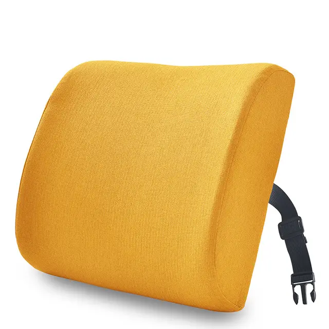 Office Waist Cushion Waist Support For A Long Time Pillow Golden - Shop at LoveMi