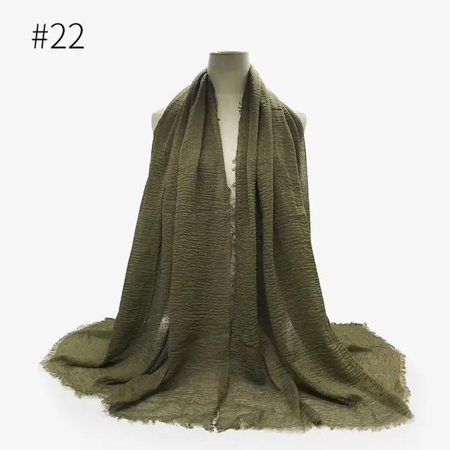 Monochrome Split Wrinkle Scarf Women's Toe Cap Shawl Style 22 - Shop at LoveMi