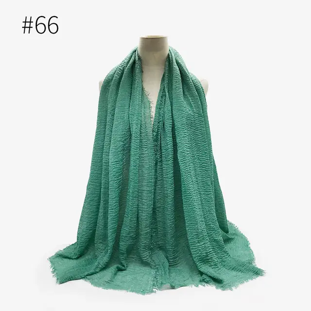 Monochrome Split Wrinkle Scarf Women's Toe Cap Shawl Style 66 - Shop at LoveMi