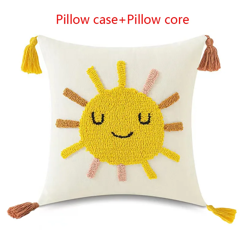 Loop Pillow Cover Tufted Ins Wind Hotel Homestay - Sun Without Core