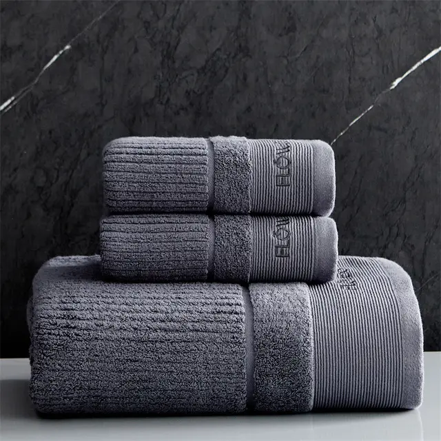 Hotel Style High end Towels And Bath Dark Gray - Shop at LoveMi