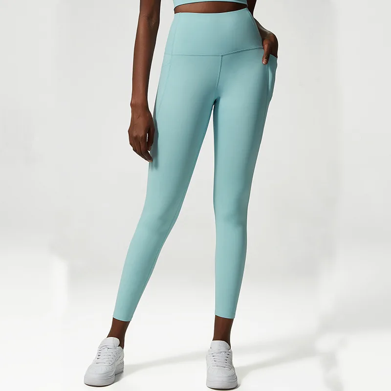 Pocket Sports Tights Anti curling Fitness Western Color - Shop at LoveMi